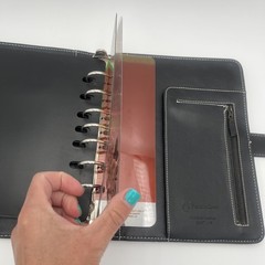 Franklin Covey Brown Full-Grain Leather Planner Organizer 34997 .118
