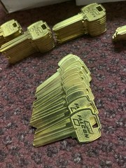 300 X Falcon KB577G Key Blanks G Keyway Nickel Silver 6 Pin NOS (6 boxes of 50)