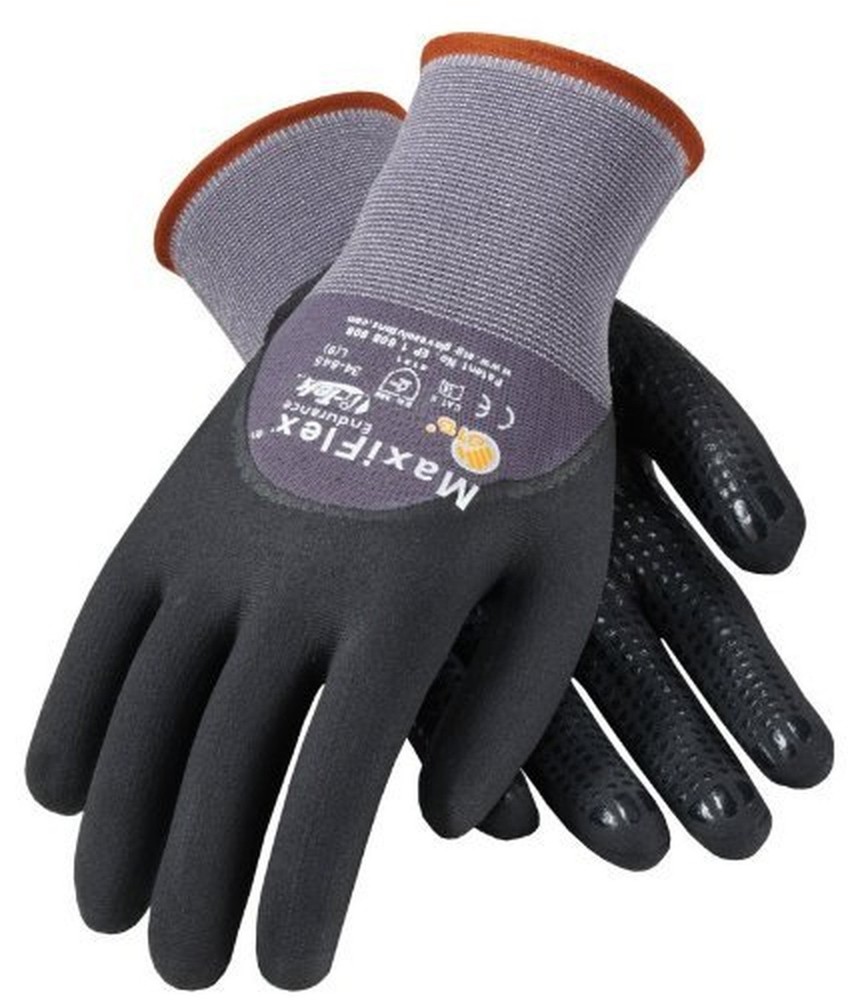 ATG 34-845/XL MaxiFlex Endurance – Nylon, Micro-Foam Nitrile 3/4 Grip Gloves …