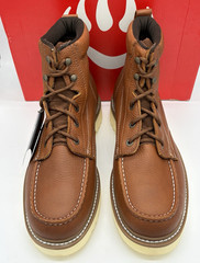 Wolverine Work Wedge Brown Leather Lace-Up Work Boots Oil Resistant Men’s 13 M