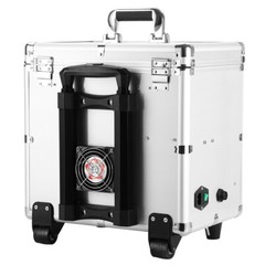Portable Dental Delivery Unit Air Compressor Suction 4 Holes Wheels Cart USA