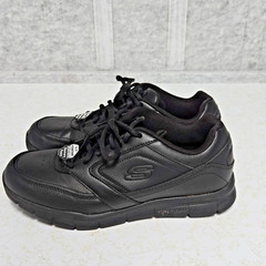 SKECHERS Sure Track Slip Resistant Memory Foam Work Shoes 77235W Men’s 9.5 Wide
