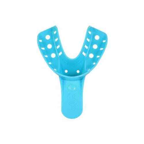 BriteDent Light Blue Disposable Impression Trays #6, Small Lower, 12/Pk