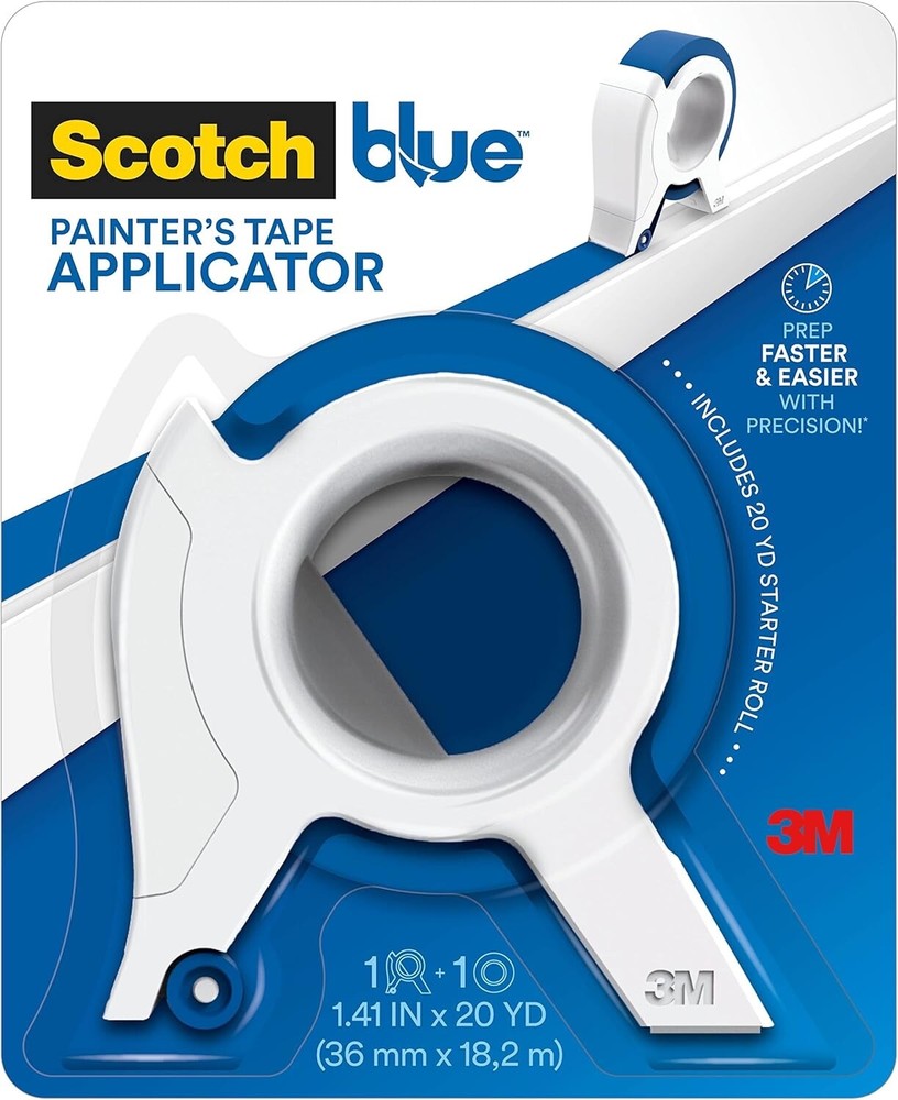 Masking master Scotch Blue Painters Tape Applicator +4 Rolls 0.94”x22 taps
