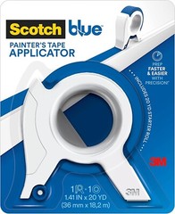 Masking master Scotch Blue Painters Tape Applicator +4 Rolls 0.94”x22 taps