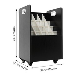 CNCEST Blueprint Storage Rack,20 Slots Mobile Blueprint Storage Cabinet,Roll …
