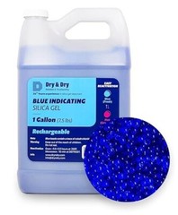 DRY&DRY BLUE INDICATING SILICA GEL 1 GALLON RECHARGEABLE EASY REACTIVATION