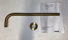 Kohler | Wall-Mount Rainhead Arm and Flange in Vibrant Brushed Bronze