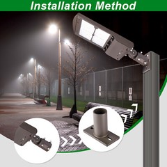 Side Tenon Adapter for Square Poles, Convert Slip Fitter Installation to Side Mo