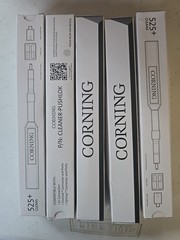 5 Corning CLEANER-PUSHLOK Fiber Optic Connector Cleaner Evolv Pushlok OptiTap