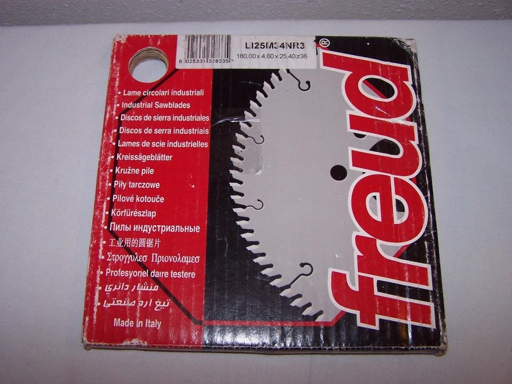 FREUD LI25M34NR3 180MM 36 TOOTH CARBIDE TIPPED CONICAL SCORING BLADE NEW IN BOX