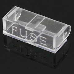 ELECAPITAL 10pcs PCB Fuse Holder 5x20mm Panel Mount 250V Transparent Cover