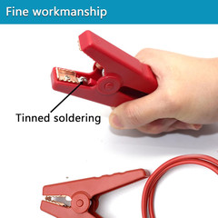 Farm Electric Fence Jump Leads with Crocodile Clip Connect Energizer and Fencing