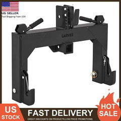 3 Point Quick Hitch Adapter Attach 2″ Receiver for Category 1 Tractor 3000lbs