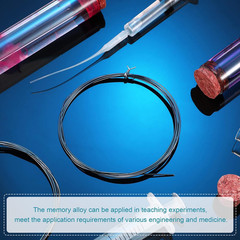 2 Pcs 5 Feet Shape Memory Nitinol Wire 1.0 Mm 40° C (18Ga 104 °F) Pre Trained Wi