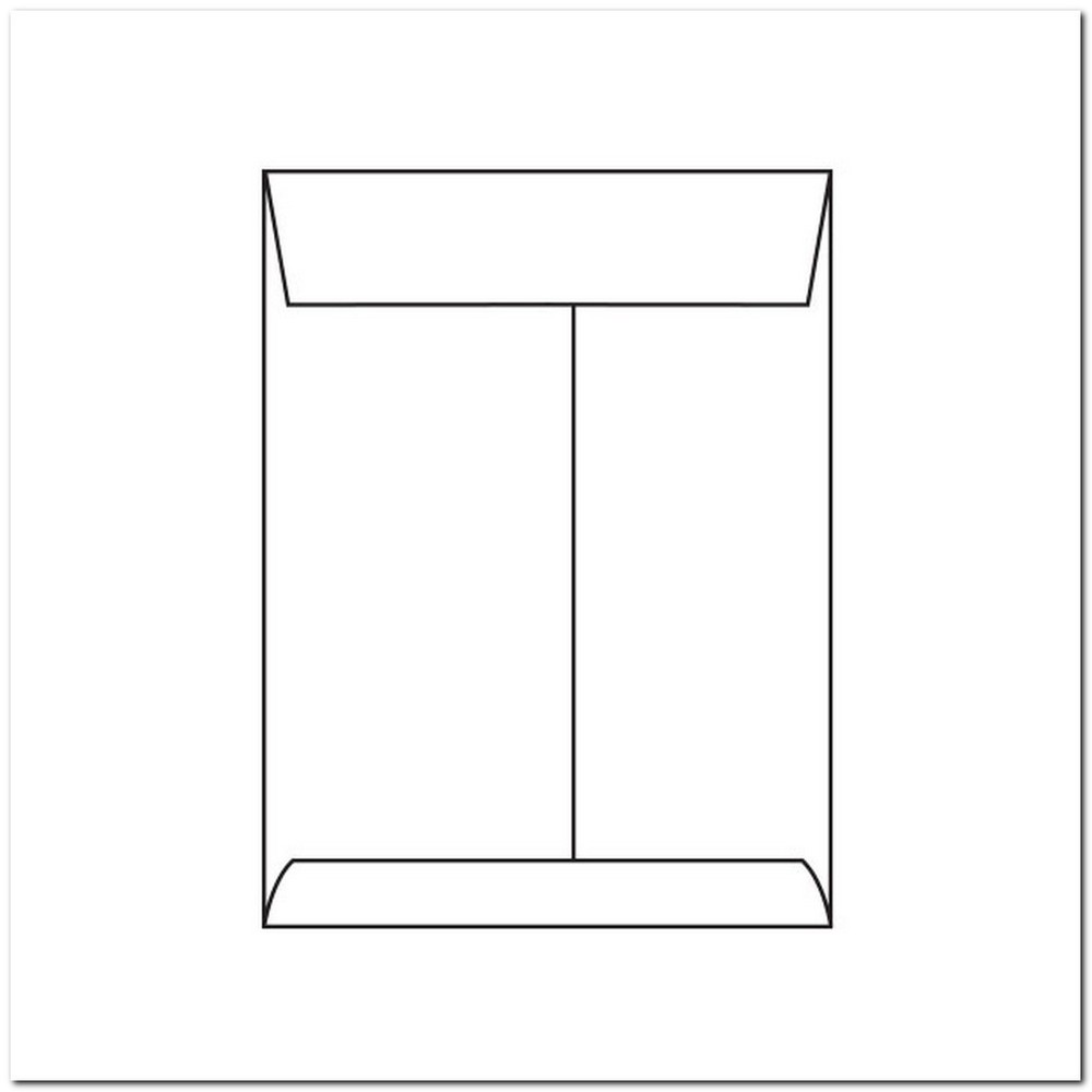 Open End Catalog Envelopes, 10″ x 13″, 24#, White (92% Brightness), Vellum