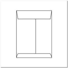 Open End Catalog Envelopes, 10″ x 13″, 24#, White (92% Brightness), Vellum