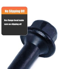 Structural Lag Screws 8 Inch, 50-Pack #14 X 8 Heavy Duty Black Timber Screws,