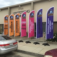15′ Full Color Custom Tall Swooper Advertising Flag Feather Banner Digital Print