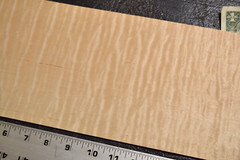 Flame Maple Raw Wood Veneer Sheet 6 x 35 inches 1/42nd 4671-56