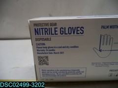 QTY=2000: (20 X 100) Bluzen Disposable Powder & Latex Free Nitrile Gloves Large