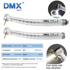 DMXDENT A16S-E Dental LED E-generator High Speed Turbine Handpiece 0 Retraction