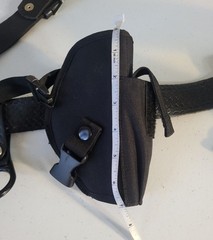 Pro Black Basketweave Leather Dutyman Utility Tactical Belt Holster Prop Size 32