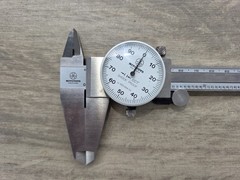 Mitutoyo 505-644-50 Dial Caliper 8″, Dial +/-0.001″ Accuracy Shock Proof Japan