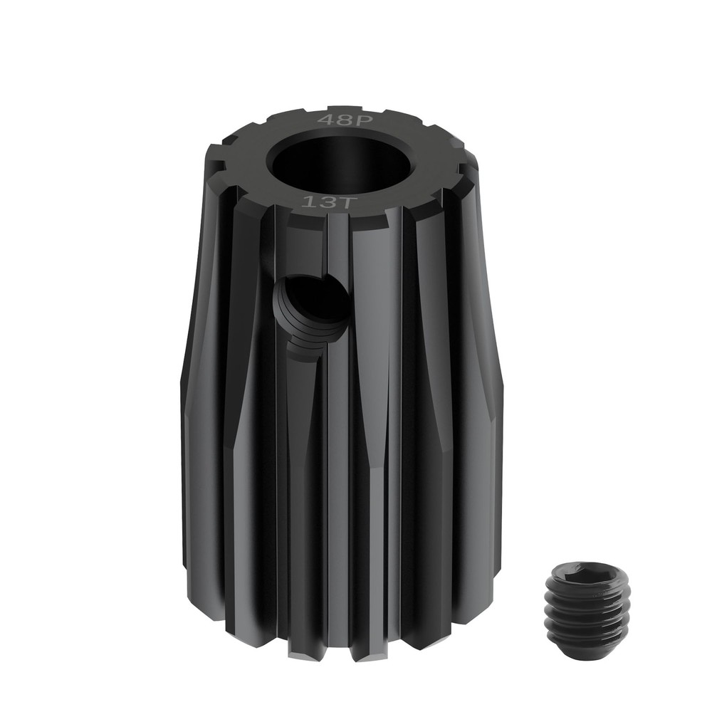 48P 13T 1/8 In 3.175mm Hardened Carbon Steel Pinion Motor Gear RC Upgrade