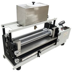 110V Double-sided Gluing Machine 15.35IN Glue Coating Machine with Steel Roller