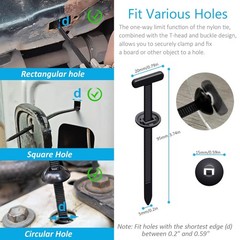 Nylon Universal Cable Tie Buckles – Multi-functional T 0.5 inches, 30pcs