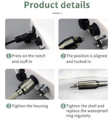 Dental Brushless Electric MicroMotor/ 1:1 1:5 Increasing LED Optic Handpiece