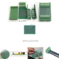 5cm x 7cm Double Side Prototype PCB Universal Test Board with Din Rail Mounted