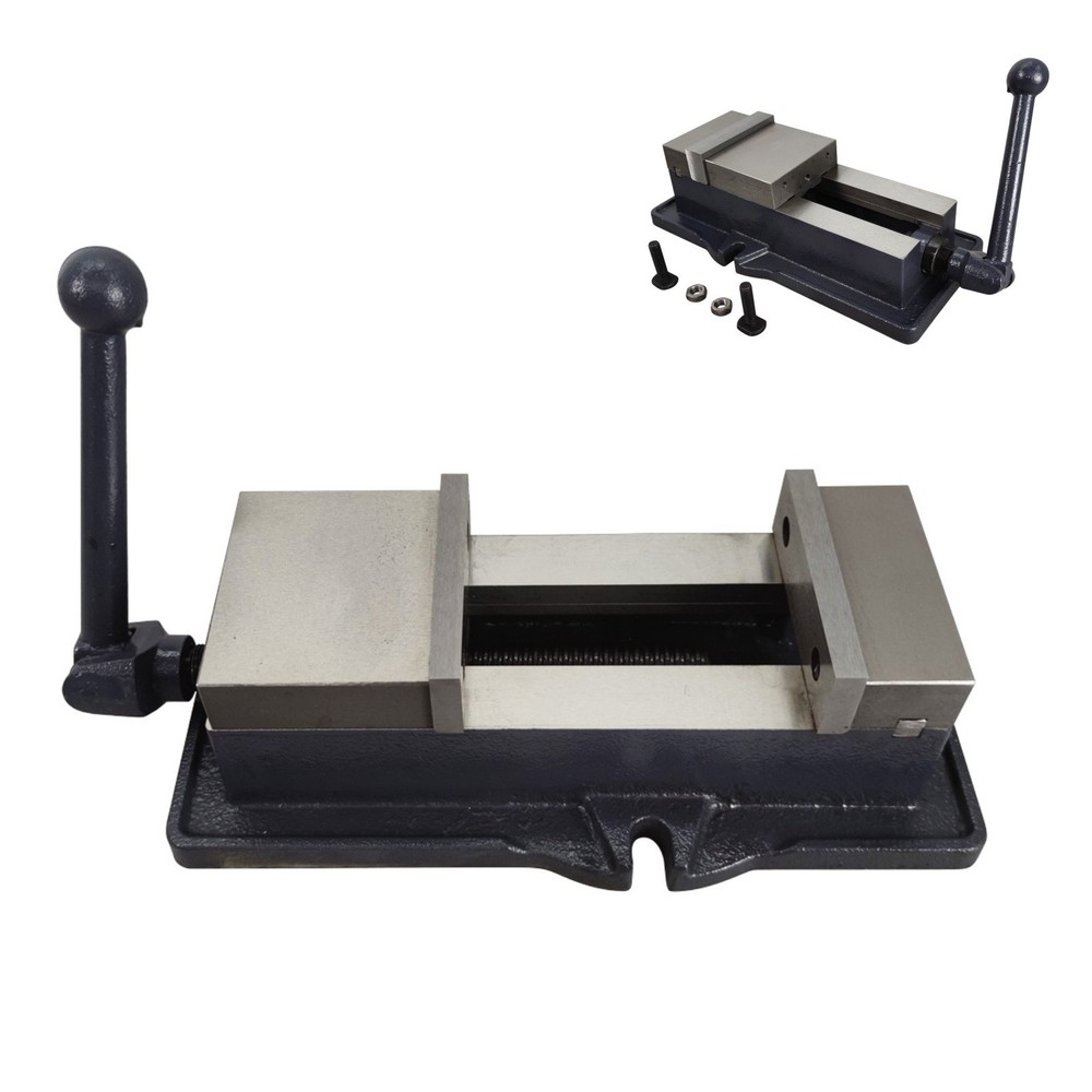 4 inch Milling Machine Clamp Vise Bench Vice Flat-jaw Vise 19KN Force