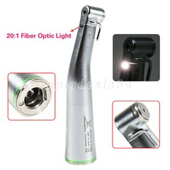 Dental 20:1/ 1:1 Fiber Optic LED Contra Angle Handpiece for NSK E-type Motor