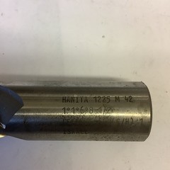 Hanita End Mill, 1” X 1” X 6” X 8 1/2”, M-42 Cobalt, 4 FL, One In Lot, 3113-H