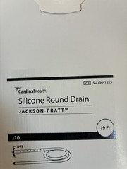 Cardinal Health Jackson-Pratt Silicon Round Drain SU130-1325 19F – Box of 10