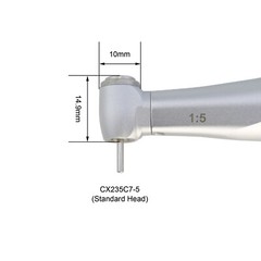 COXO Dental Electric Handpiece 1:5 LED Contra Angle Fiber Optic NSK X95L X25L