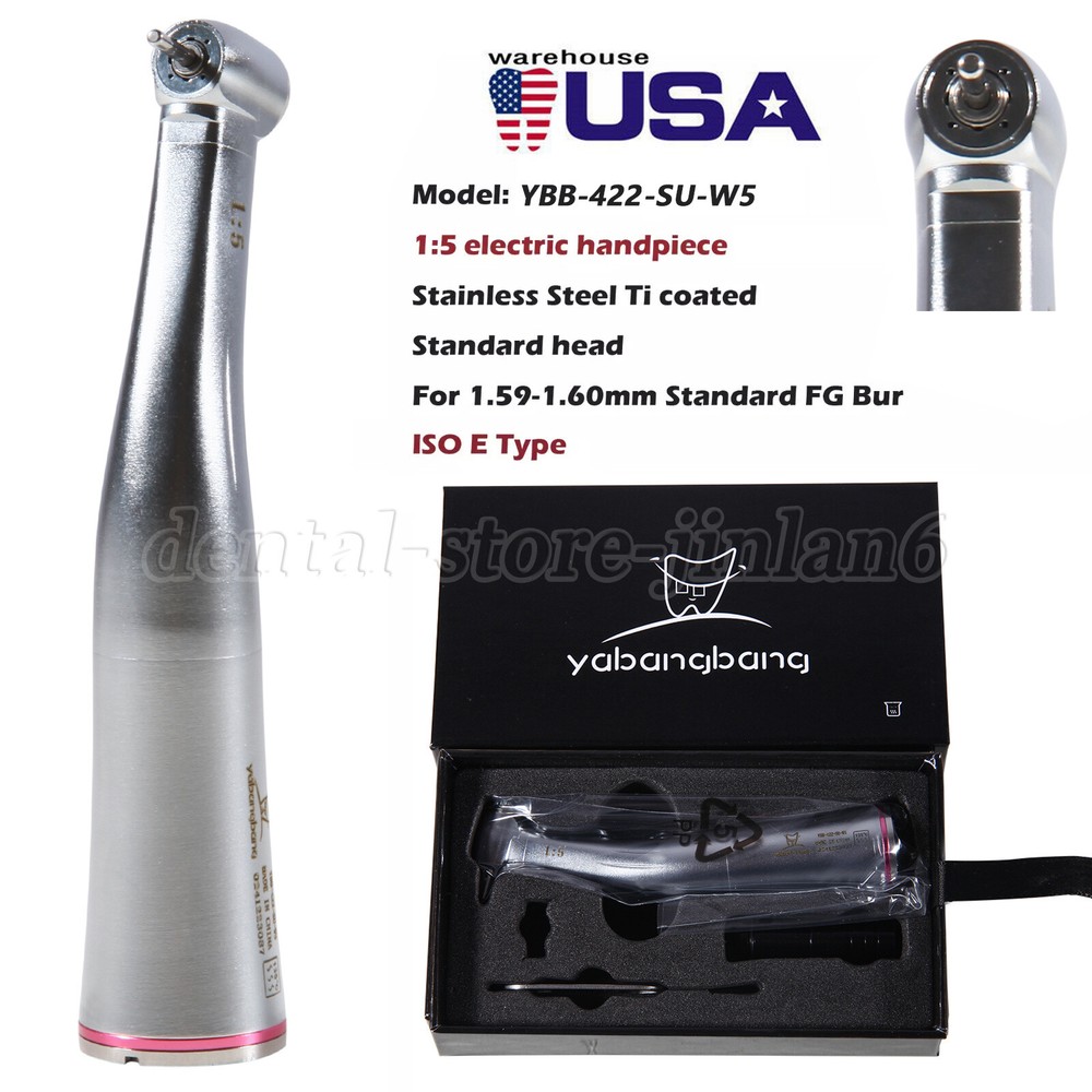 MINI Dental 1:5 Ratio Increasing Contra Angle Handpiece fit NSK Red Ring