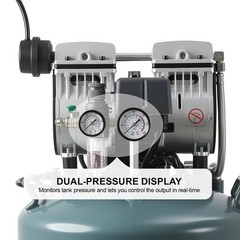 40L Portátil Compresor de aire silencioso médico dental libre de aceite 800W