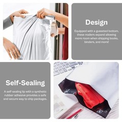 30″ x 36″ Expansion Poly Mailers 5″ Bottom Gussetted 3 Mil Envelopes 200 Pieces