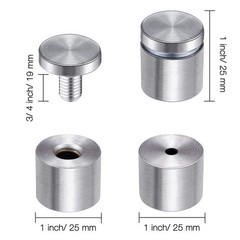 8 Pcs Sign Standoff Screws s Stainless Steel Wall Standoff Mounts Glass Acryl…