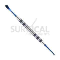 5 Pcs Molt Periosteal Elevator # 9 W/Blue Tips Dental Hollow Handle German Grade