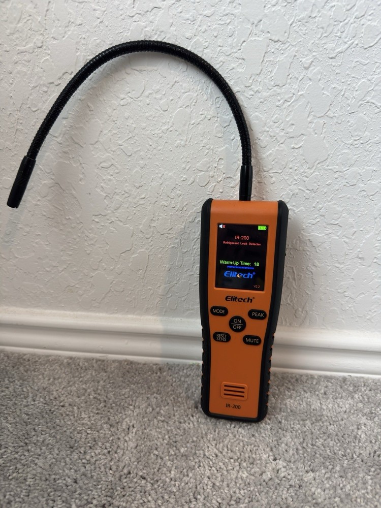 Elitech Refrigerant Leak Detector Infrared&Heated Diode Sensor IR-200 UNIT ONLY