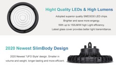 8Pack 300W UFO Led High Bay Light Industrial Commercial Warehouse Led Shop Light