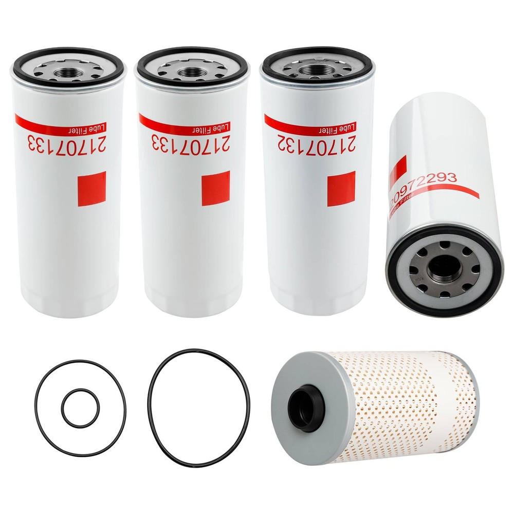 D12 D13 Oil Change Kit- Oil, Fuel & Water Separator Filter, 21707133 (x2),…