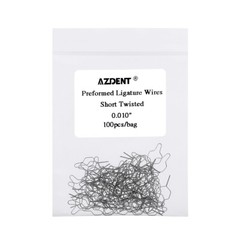 100pcs/Pack Dental Ortho Preformed Ligature Wire Ligature Ties Long Short