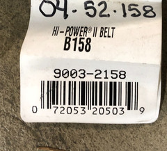 New Gates B158 Hi-Power II V-Belt 9003-2158 – No Box