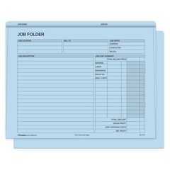 Heavy Duty Job File Folders for Project Tracking (100 Per Pack)