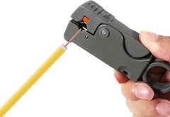 Coaxial Compression Tool Kit Coax Cable Crimper Wire Stripper with F RG6…